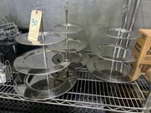 3 Tier Stainless Steel Round Dessert Trays