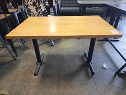48 in. x 30 in. Solid Wood Top Dining Table