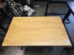 48 in. x 30 in. Solid Wood Top Dining Table