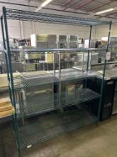 New - 18 in. x 60 in. 5 Shelf Epoxy Wire Rack