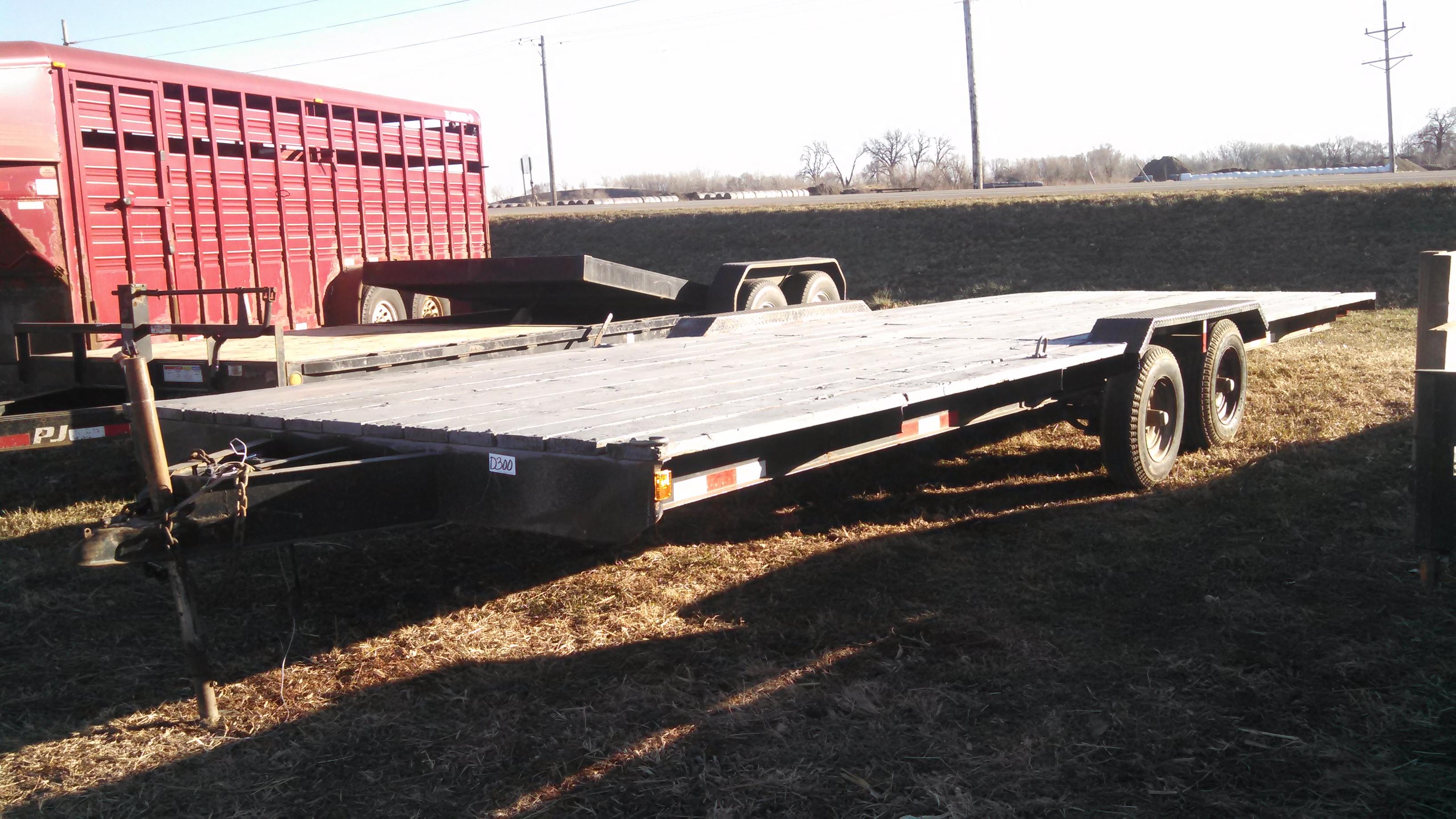Homemade Flatbed Trailer 24' x 8.5'