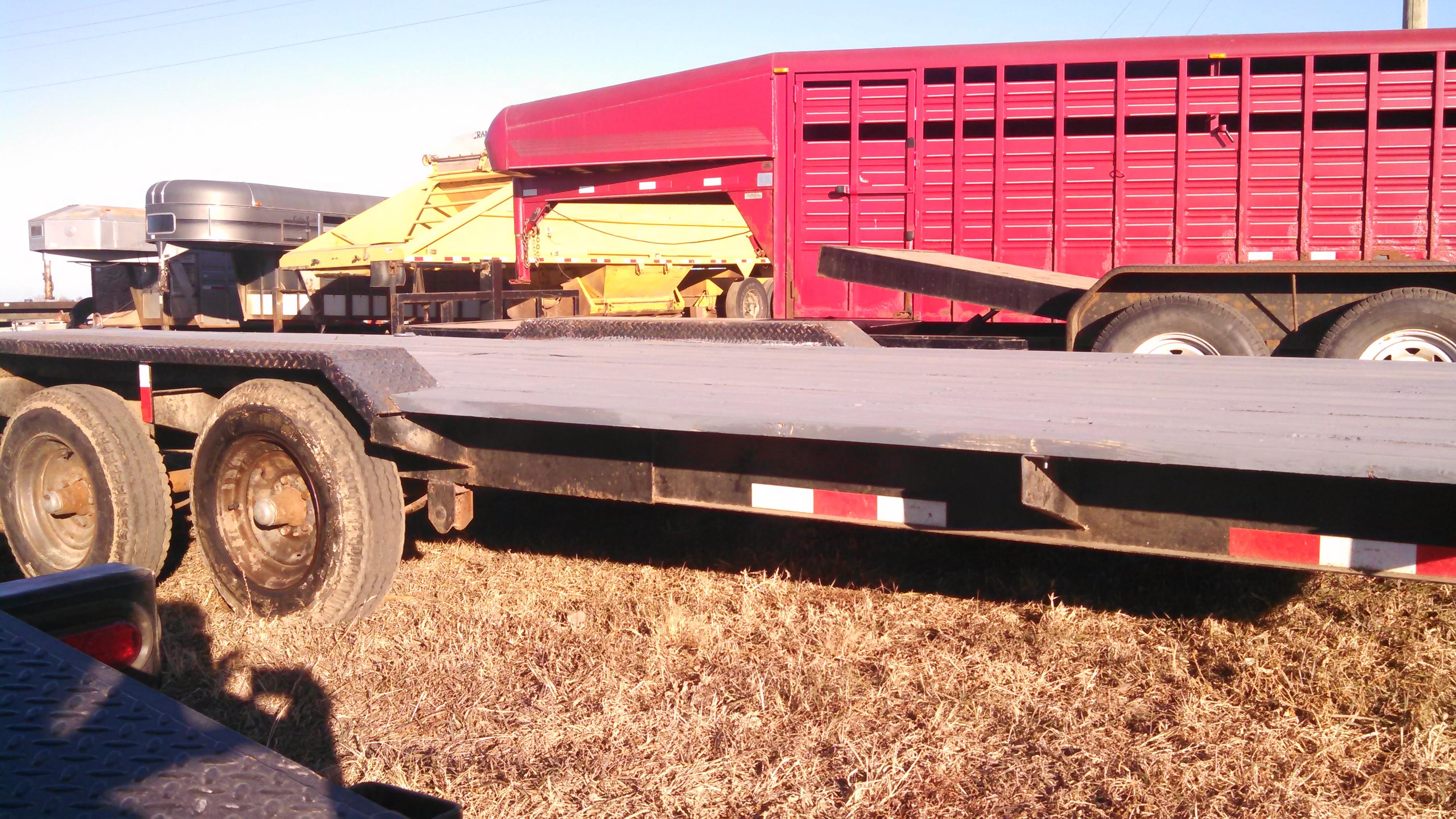 Homemade Flatbed Trailer 24' x 8.5'