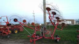 Tonutti 12 Wheel V Rake with Center Wheel