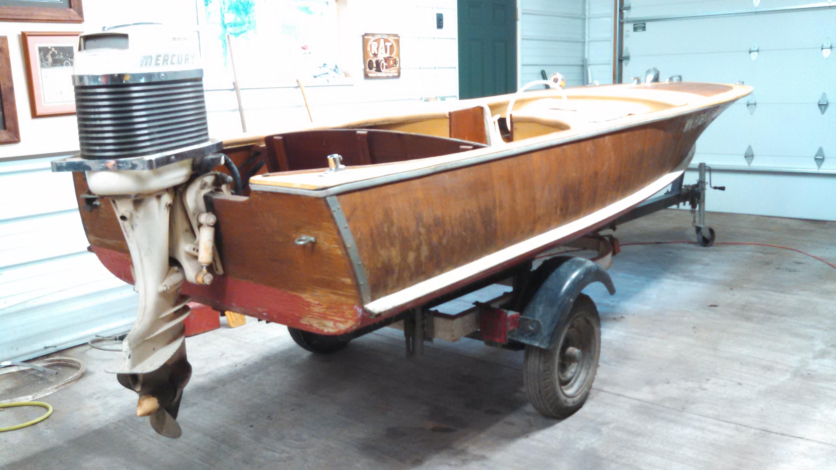1963 Dunphy 15' Run-a-Bout Wooden Boat