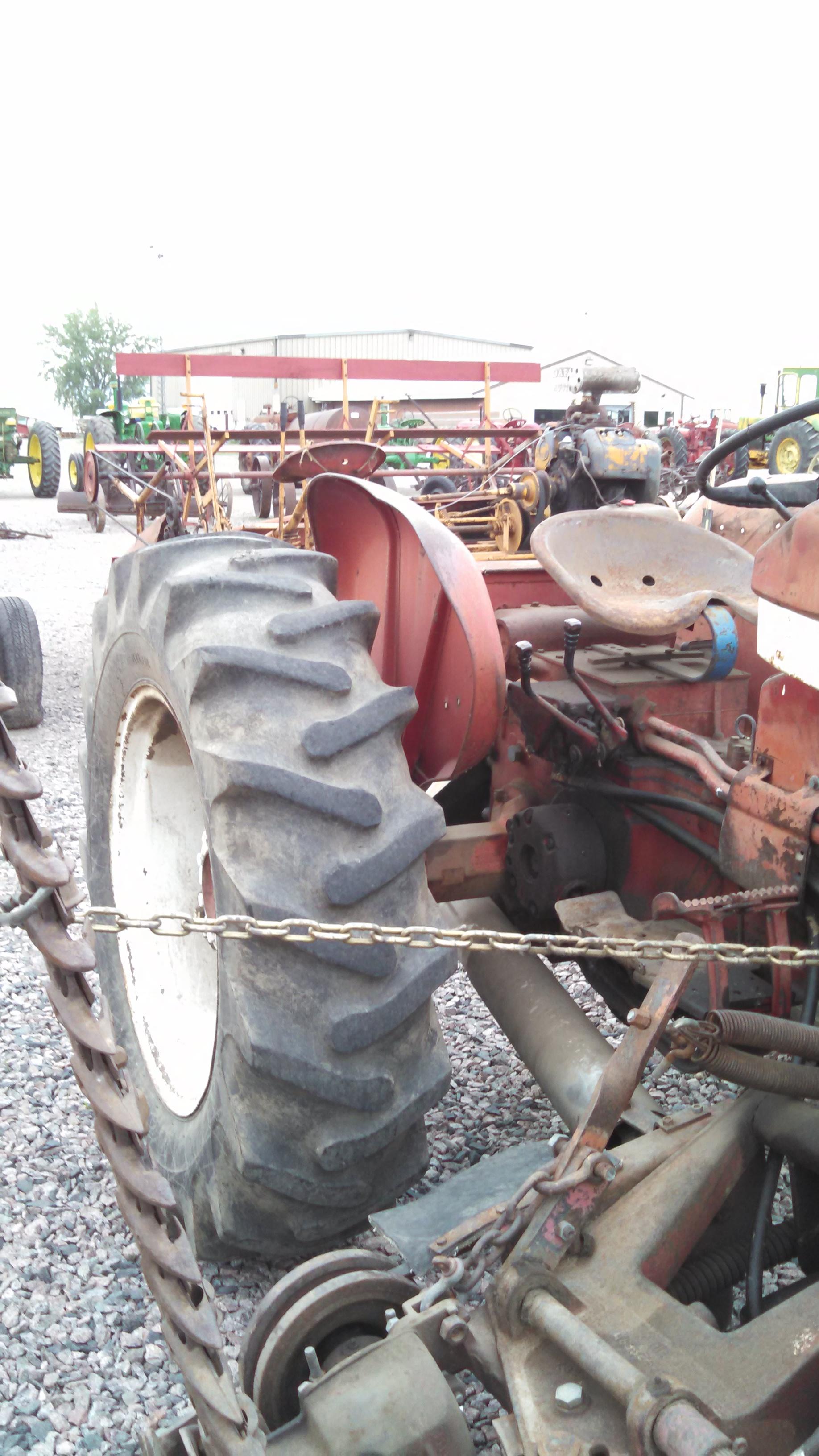 IH 404 Wide Front Tractor with Sickle Mower