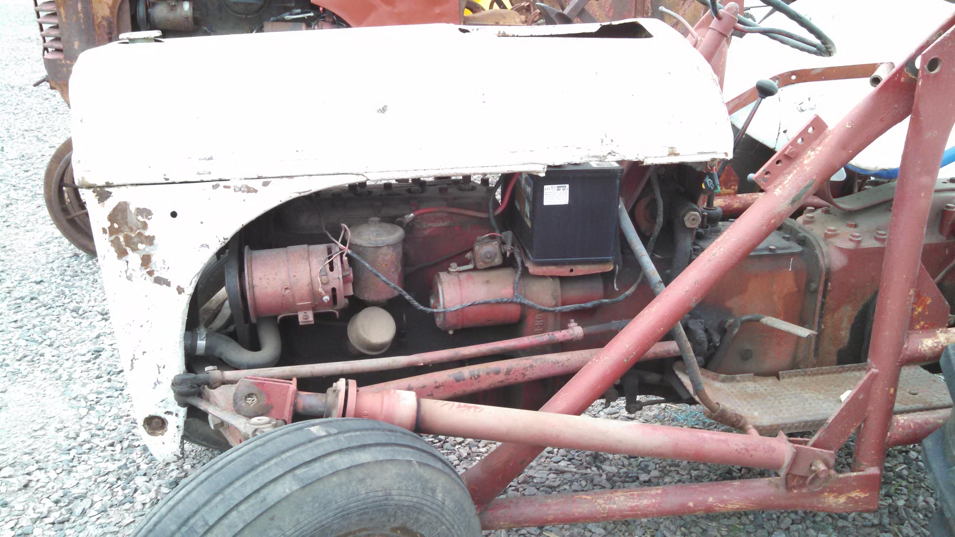 8N Ford Tractor with Loader & Bucket Motor Loose