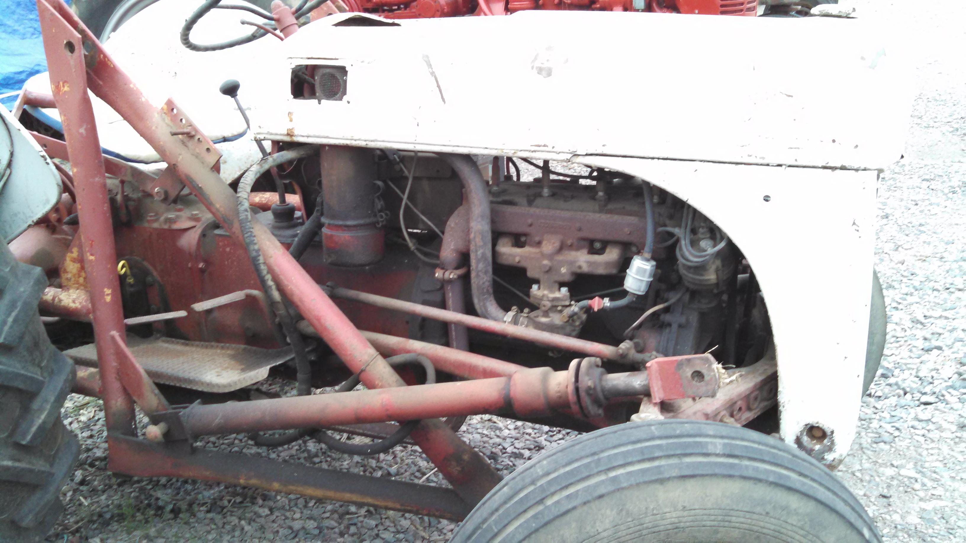 8N Ford Tractor with Loader & Bucket Motor Loose