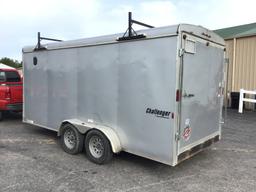 16FT CHALLENGER BUMPERHITCH BOX TRAILER (NO TITLE)
