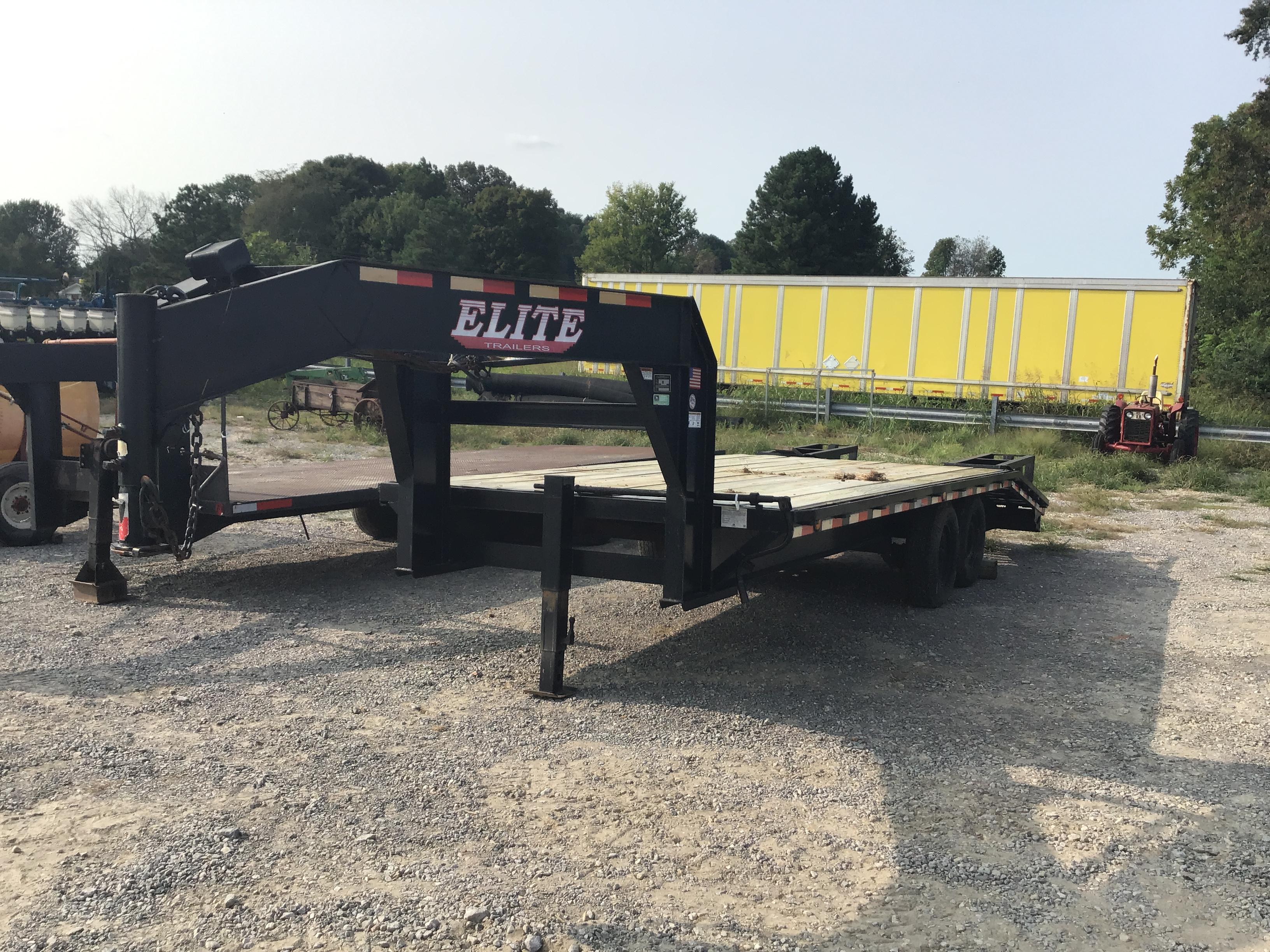 22FT ELITE GOOSENECK FLATBED TRAILER W/ TITLE