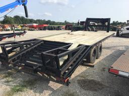 22FT ELITE GOOSENECK FLATBED TRAILER W/ TITLE
