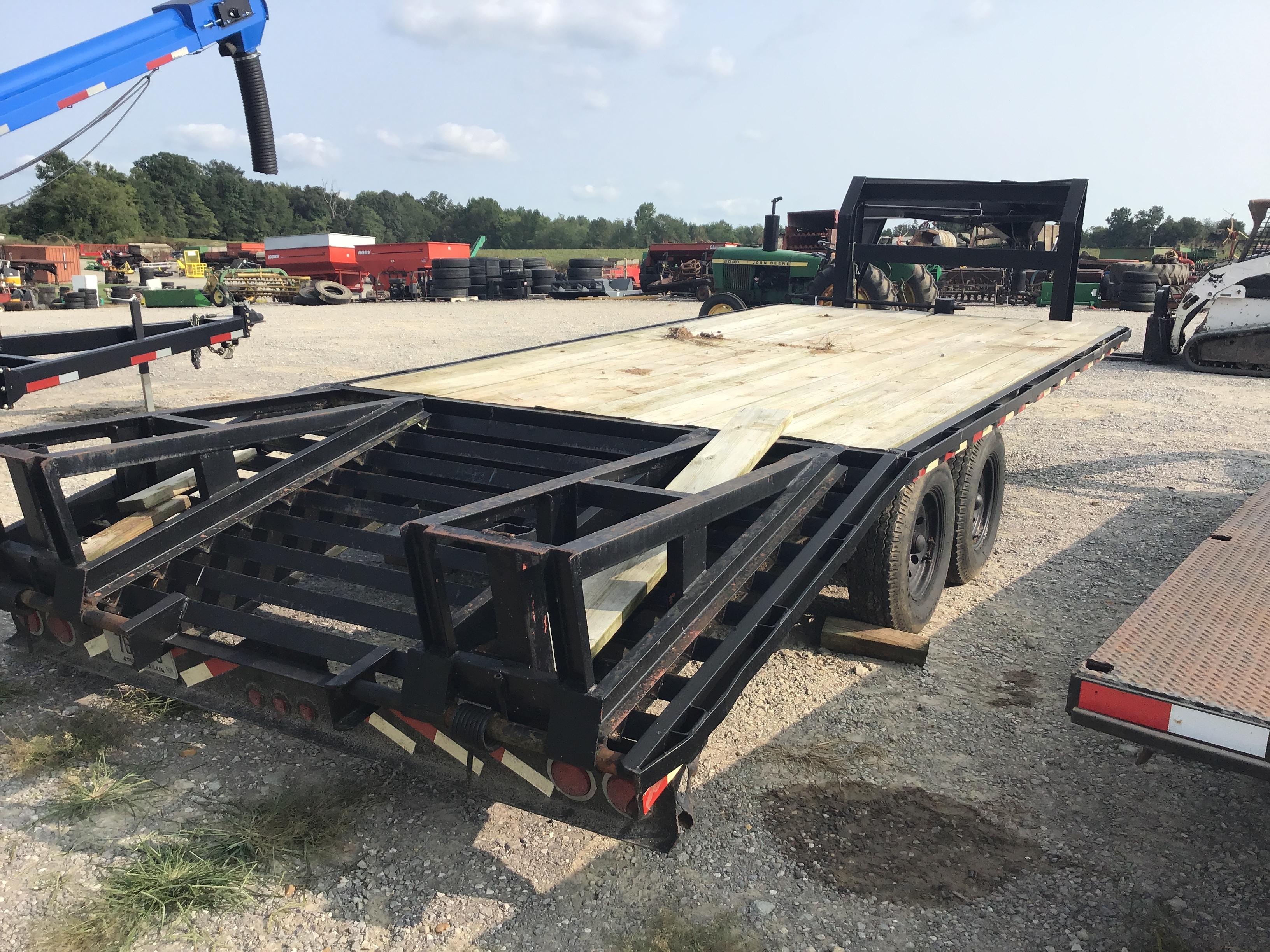 22FT ELITE GOOSENECK FLATBED TRAILER W/ TITLE