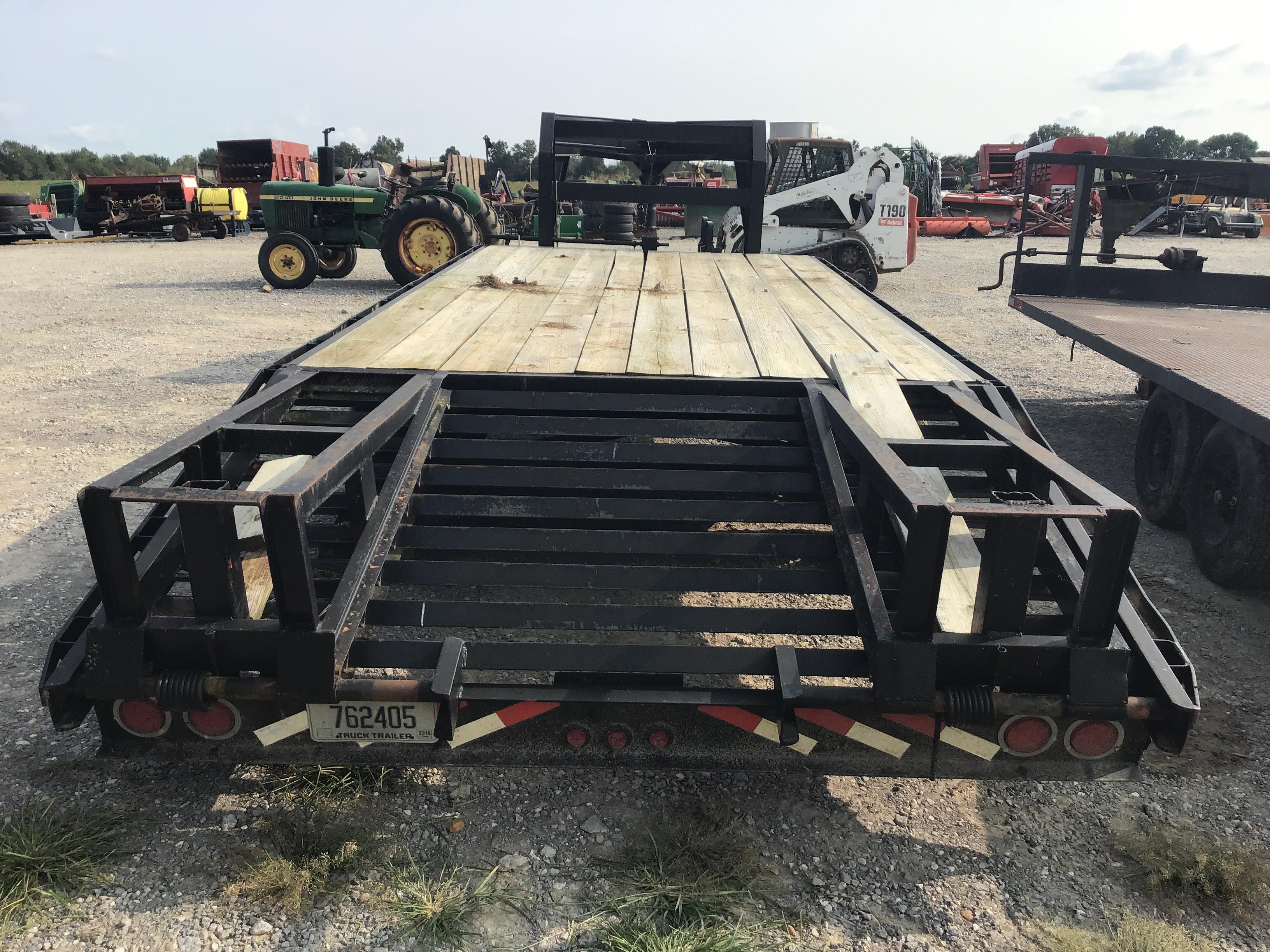 22FT ELITE GOOSENECK FLATBED TRAILER W/ TITLE