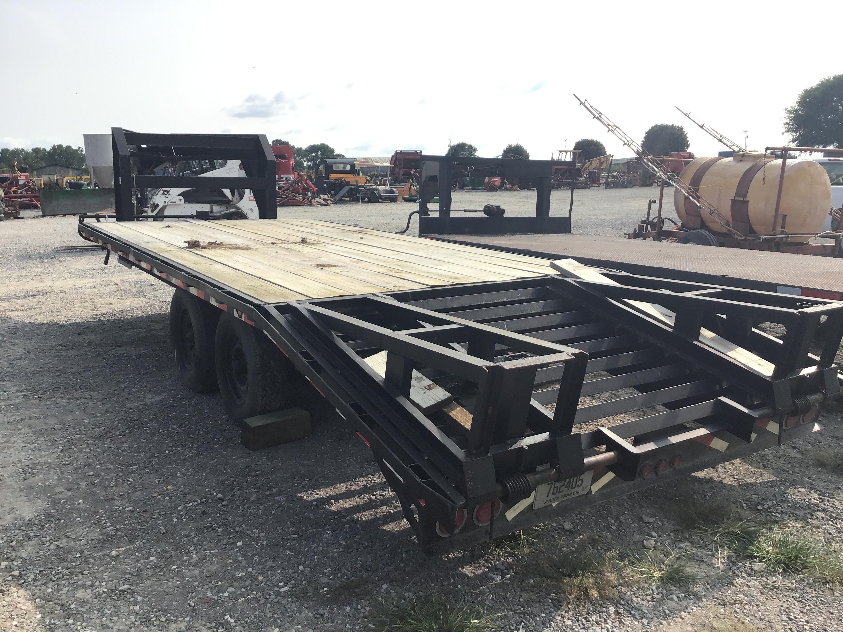 22FT ELITE GOOSENECK FLATBED TRAILER W/ TITLE