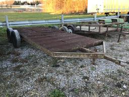 16FT BUMPERHITCH FLATBED TRAILER (NO TITLE)