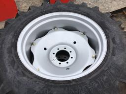 (2) NEW 13.6/28 TITAN TRACTOR TIRES AND WHEELS