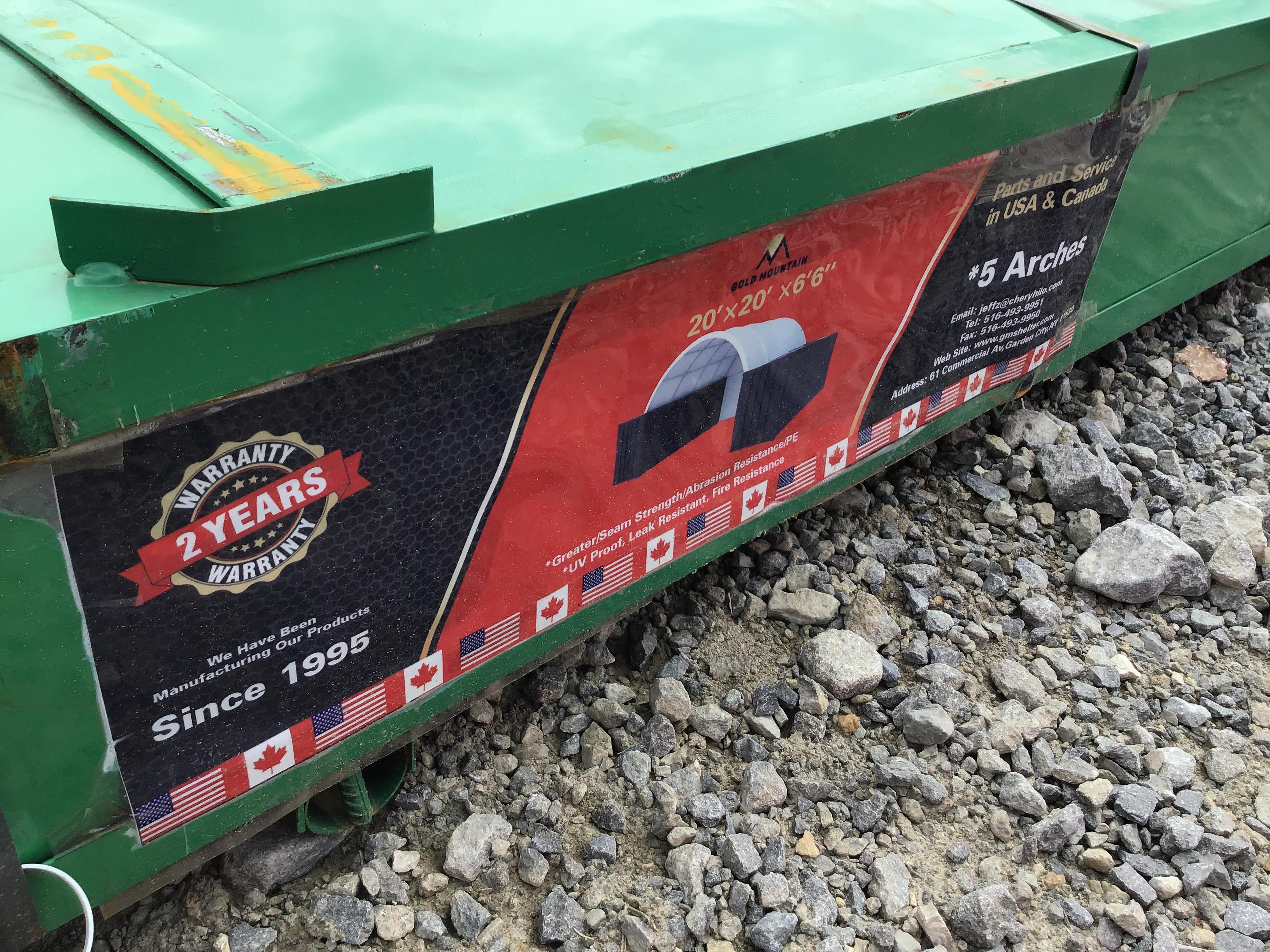 20FT X 20FT X 6'6'' CONTAINER SHELTER