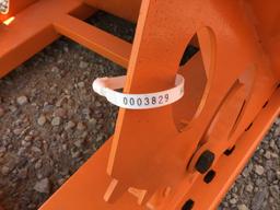 UNUSED ORANGE FORKLIFT DUMPSTER