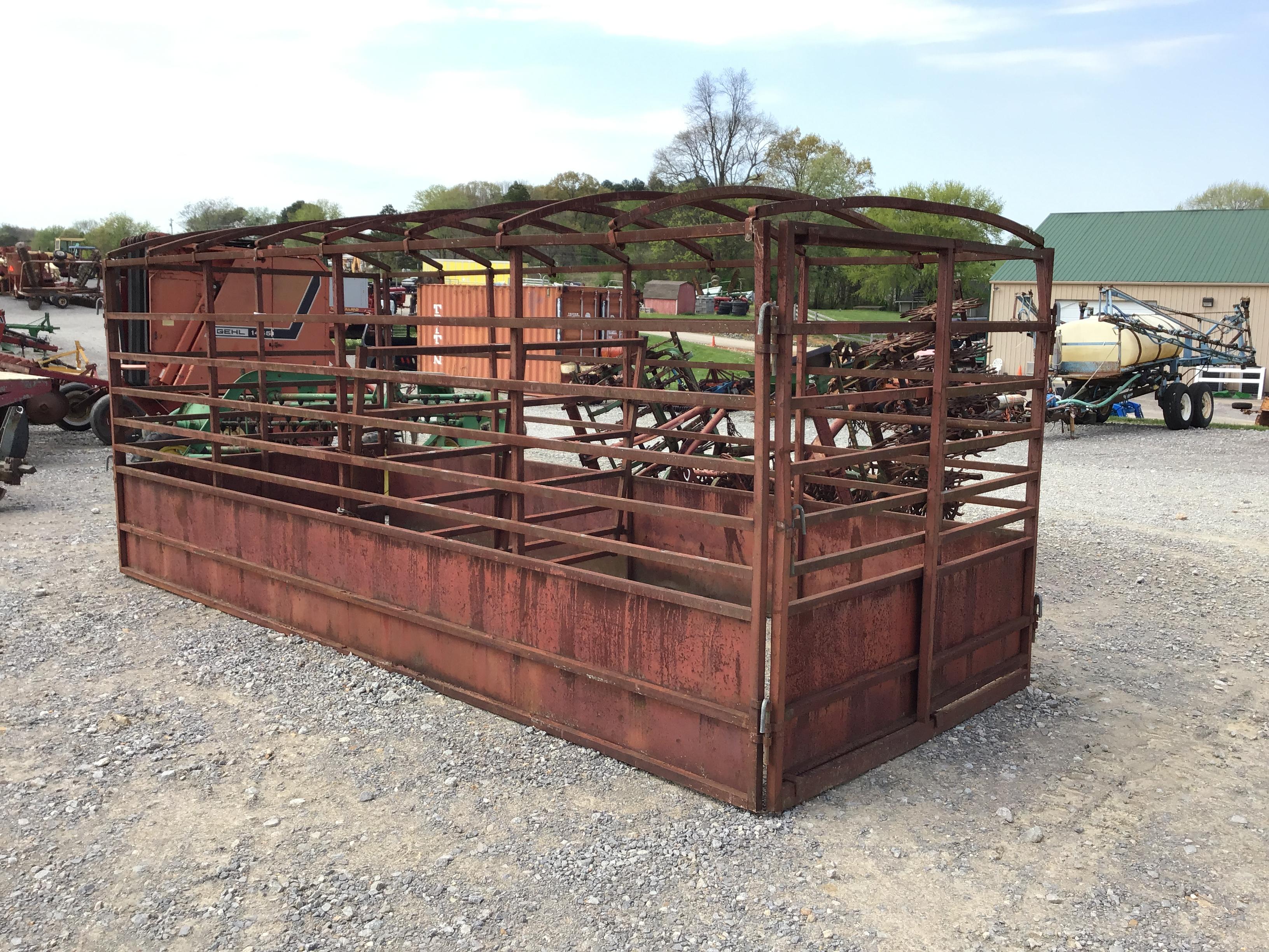 16FT LONG SLIDE-IN LIVESTOCK RACKS FOR FLATBED TRAILER