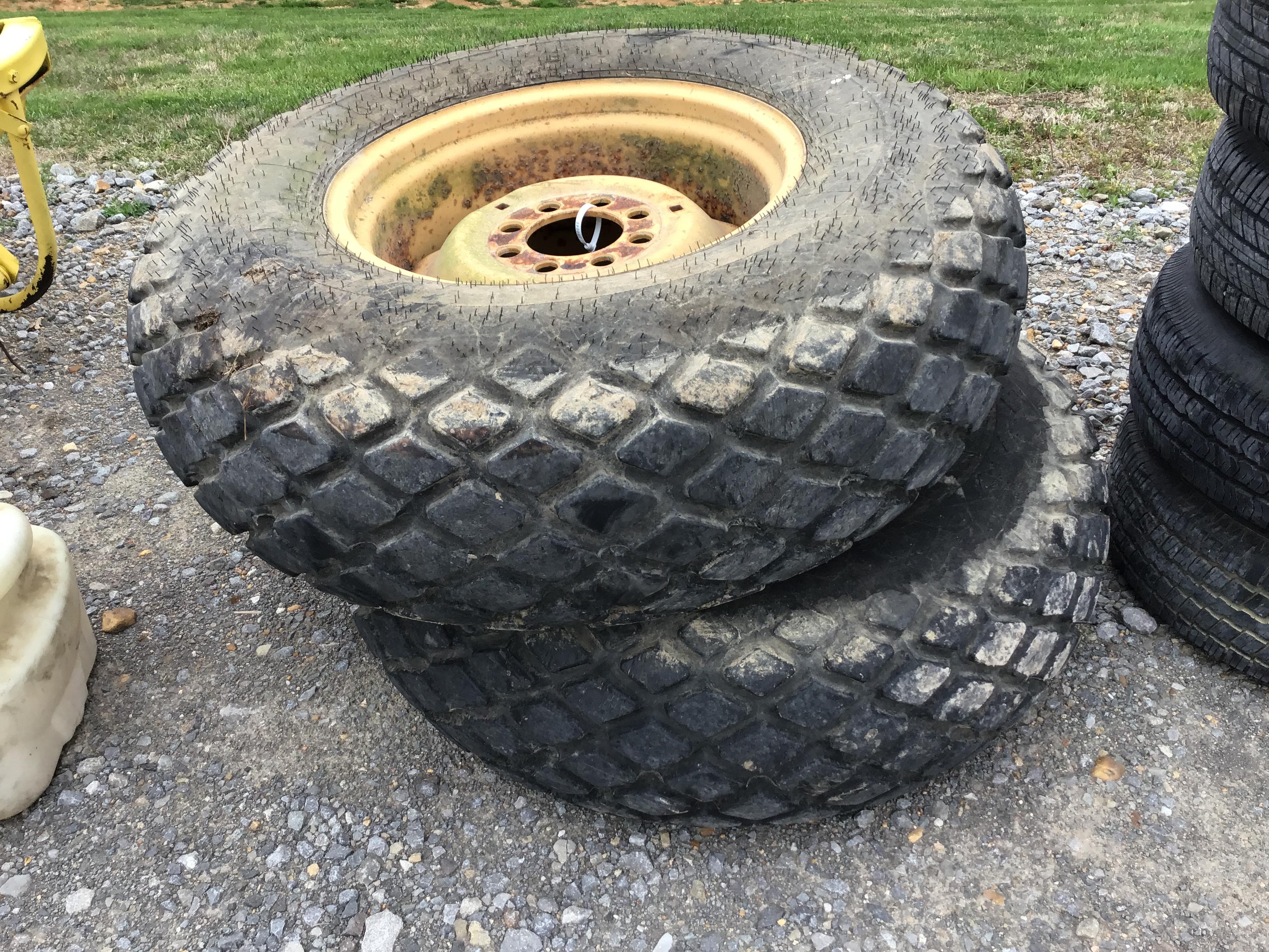 14.9-24 GOODYEAR BRAND FLOATATION TIRES AND WHEEL - BOTH ONE PRICE