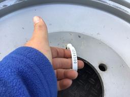 (2) NEW 9.5-20 TITAN TRACTOR TIRES AND RIMS - BOTH FOR ONE PRICE