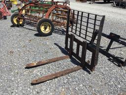 OLD STYLE NEW HOLLAND SKID STEER PALLET FORKS