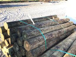 (28) 6'' X 8FT TREATED FENCE POST - ALL ONE PRICE