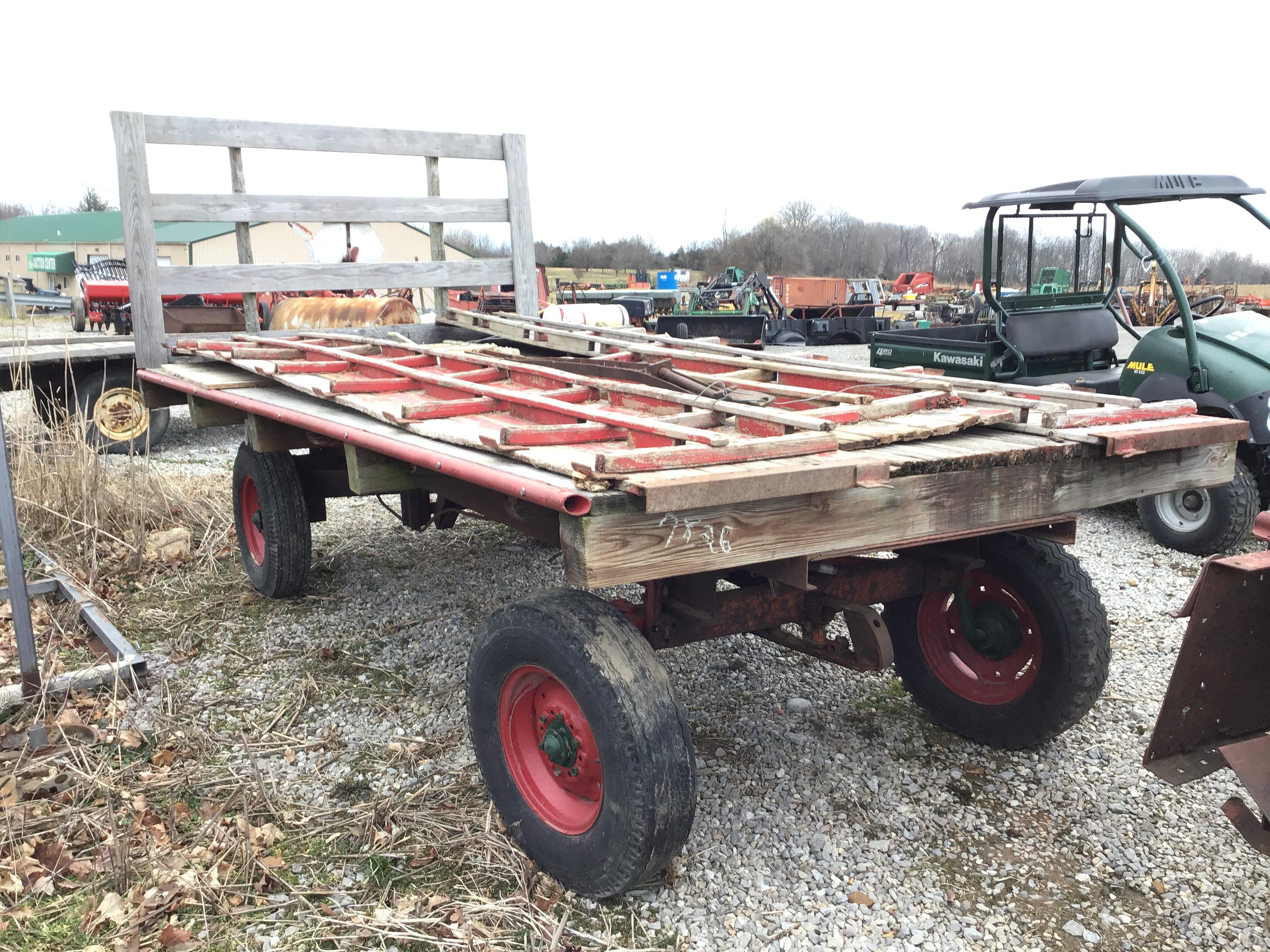 14FT FLAT WAGON W/ SIDES