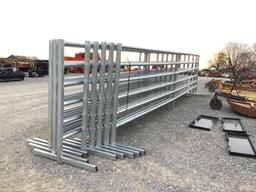 (9) 25FT FREE STANDING CORRAL PANELS - ALL ONE PRICE