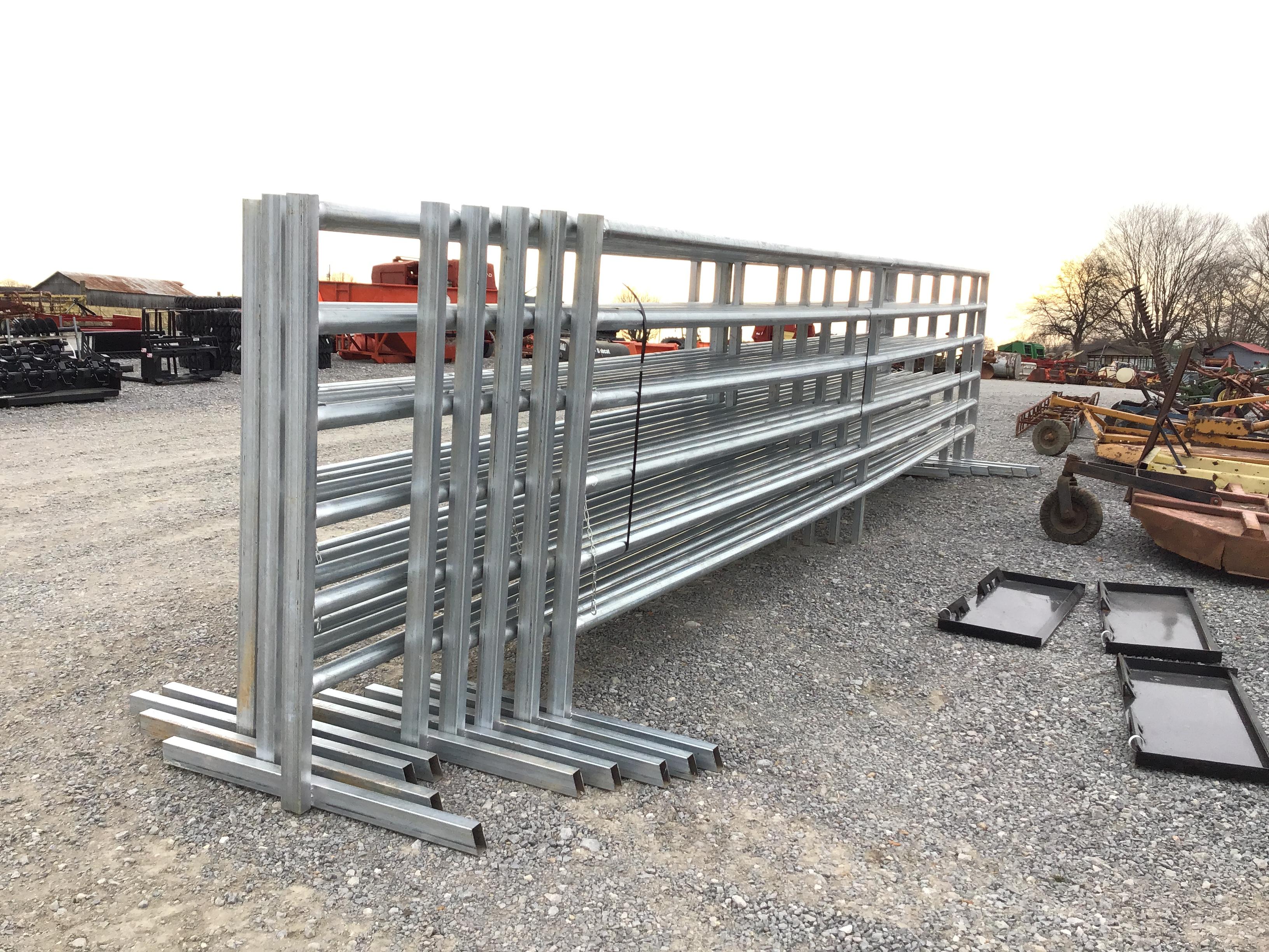 (9) 25FT FREE STANDING CORRAL PANELS - ALL ONE PRICE