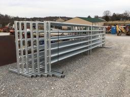 (9) 25FT FREE STANDING CORRAL PANELS - ALL ONE PRICE