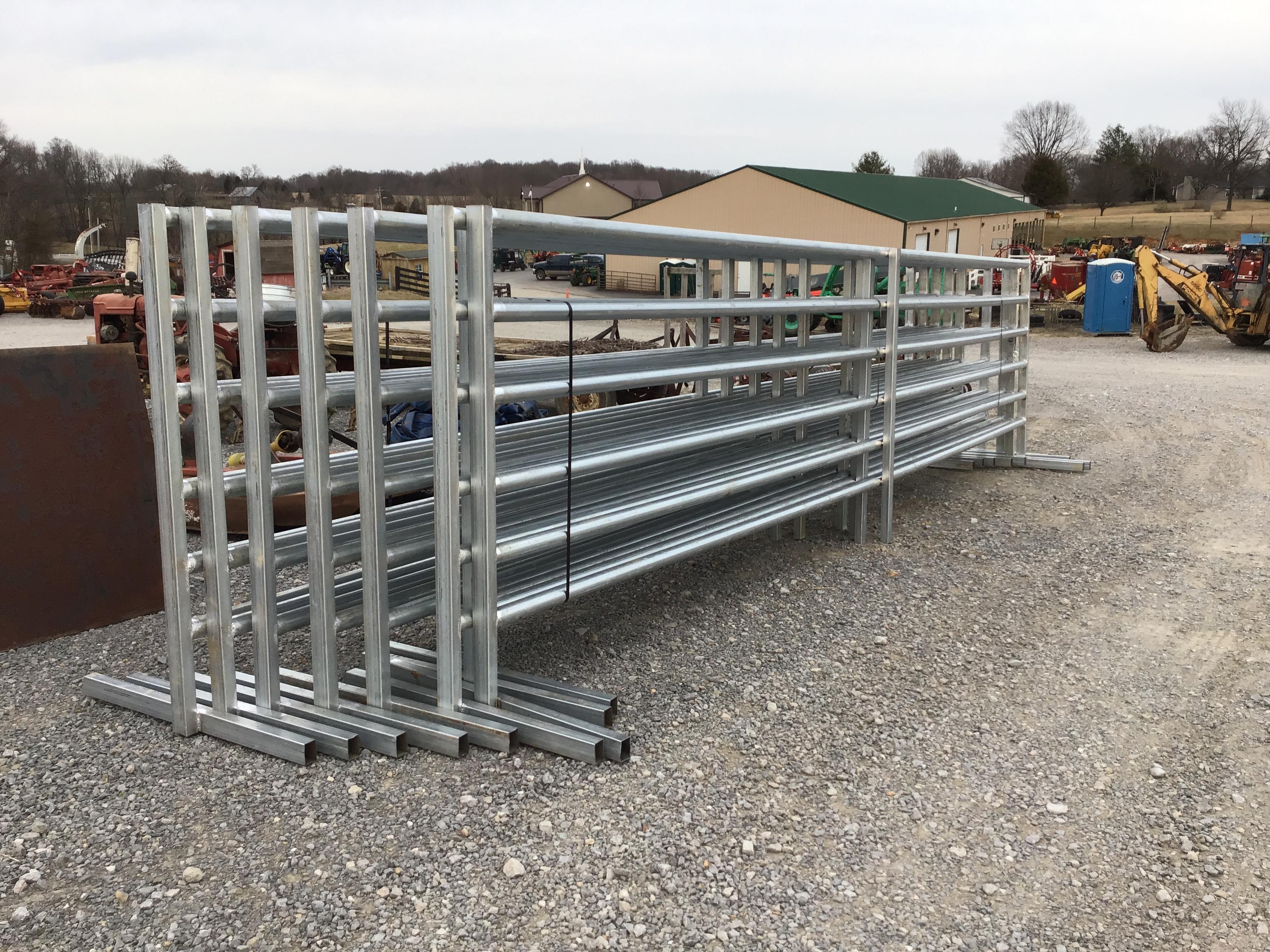 (9) 25FT FREE STANDING CORRAL PANELS - ALL ONE PRICE