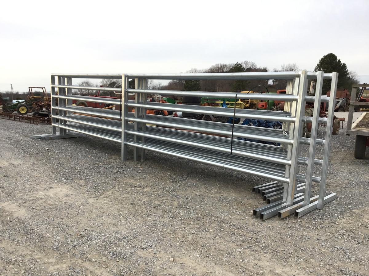 (9) 25FT FREE STANDING CORRAL PANELS - ALL ONE PRICE