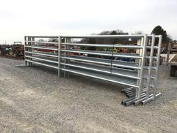 (9) 25FT FREE STANDING CORRAL PANELS - ALL ONE PRICE