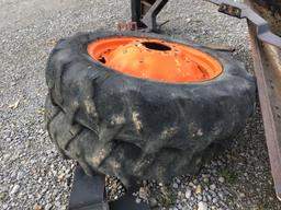 (2) 9.5-24 TRACTOR TIRES AND RIMS - BOTH ONE PRICE