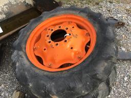 (2) 9.5-24 TRACTOR TIRES AND RIMS - BOTH ONE PRICE