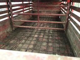 16FT BUMPERHITCH STOCK TRAILER - NO TITLE
