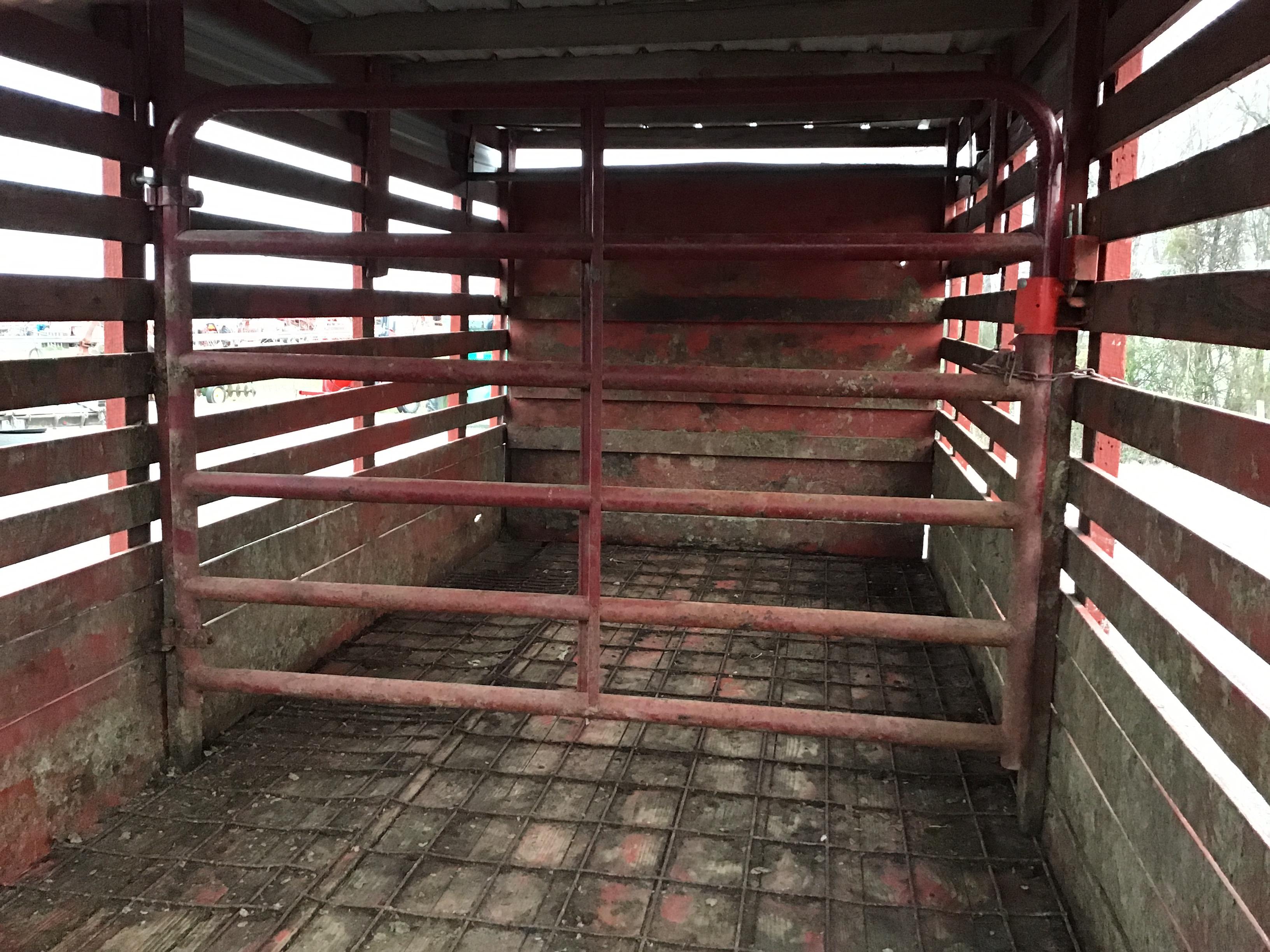 16FT BUMPERHITCH STOCK TRAILER - NO TITLE