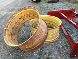 (2) 38'' TRACTOR RIMS - BOTH ONE PRICE