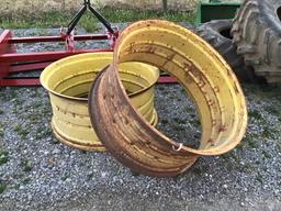 (2) 38'' TRACTOR RIMS - BOTH ONE PRICE
