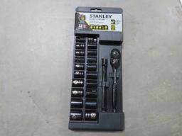 22PC STANLEY 3/8'' RATCHET SET
