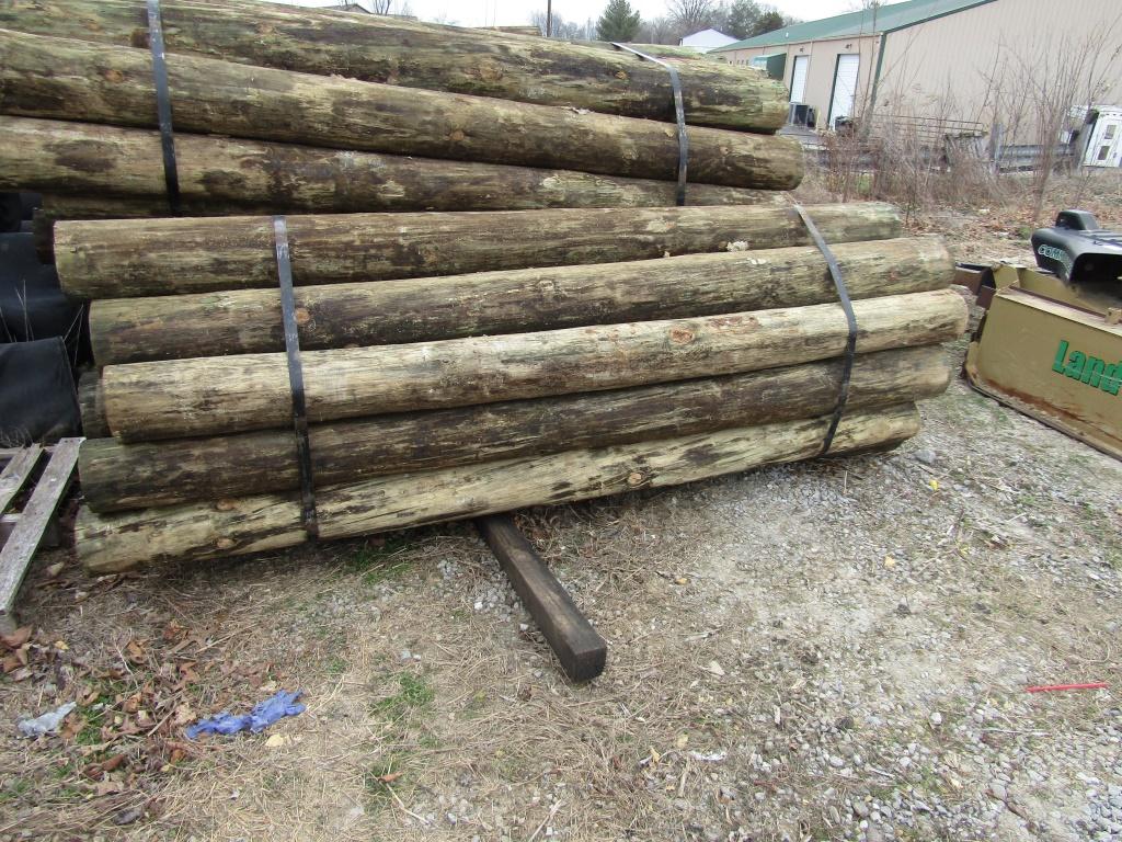 APPROX (20) 8''X8' TREATED FENCE POST