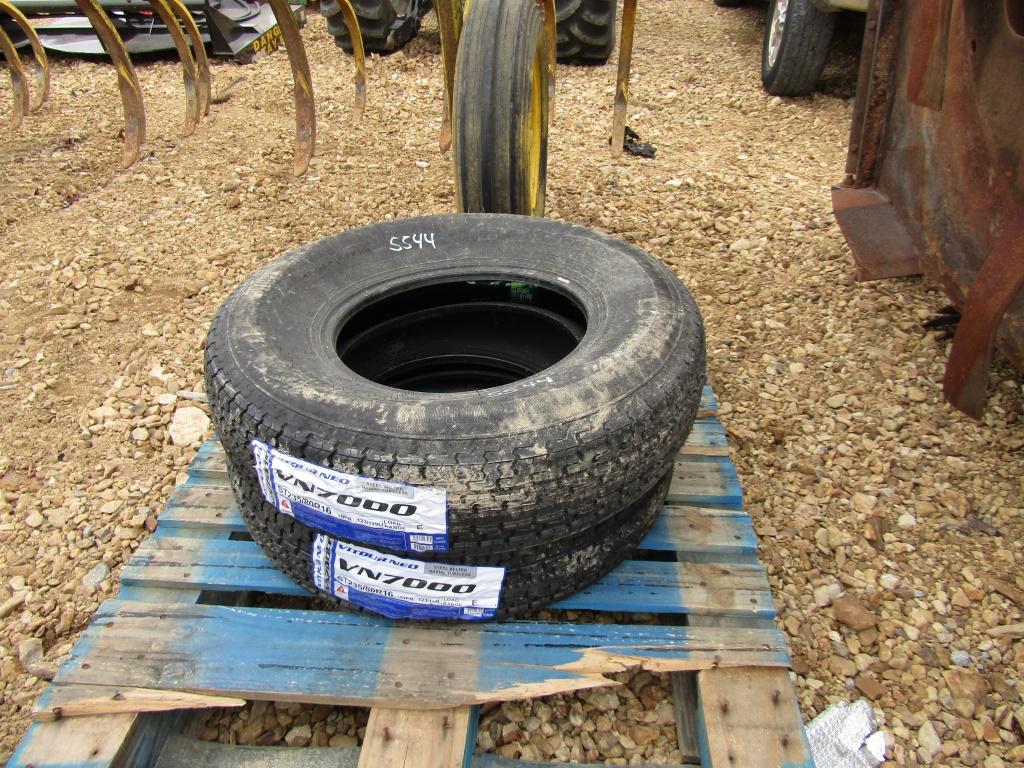 (2) NEW 235/80R16 TRAILER TIRES - BOTH ONE PRICE