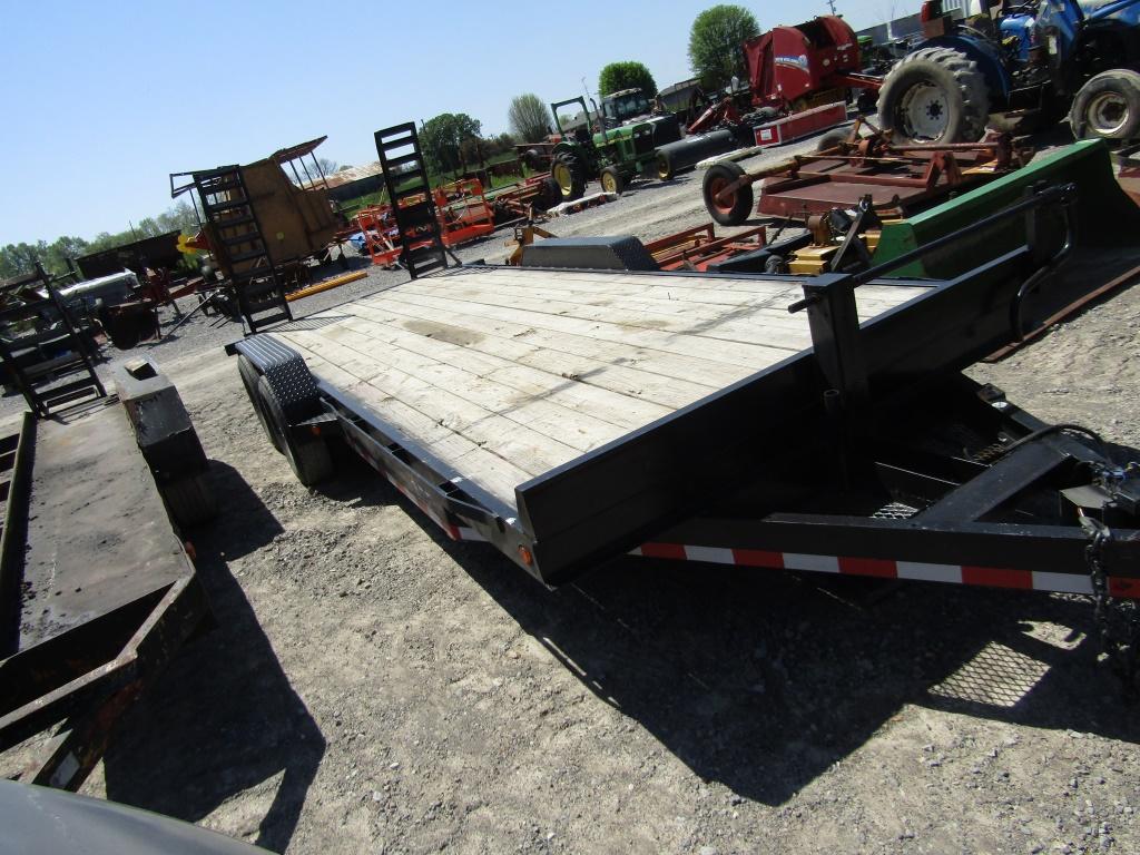 20FT BUMPERHITCH FLATBED TRAILER W/ TITLE