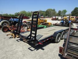 20FT BUMPERHITCH FLATBED TRAILER W/ TITLE