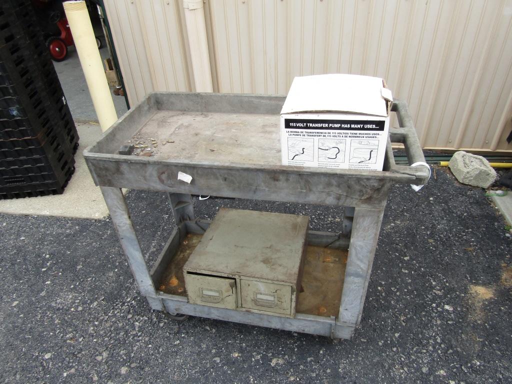 Cart on Wheels and Box