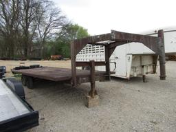 20FT METAL GOOSENECK TRAILER - NO TITLE