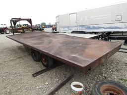 20FT METAL GOOSENECK TRAILER - NO TITLE
