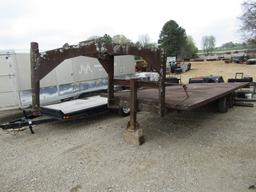20FT METAL GOOSENECK TRAILER - NO TITLE