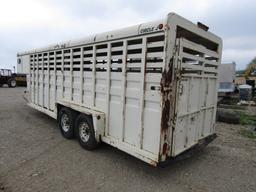 6' X 20' CIRCLE J LIVESTOCK TRAILER - NO TITLE