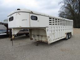 6' X 20' CIRCLE J LIVESTOCK TRAILER - NO TITLE